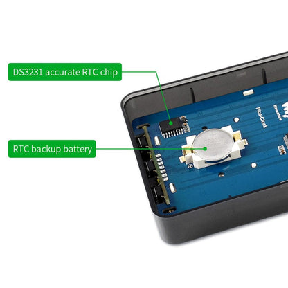 Electronic Clock for Raspberry Pi Pico by Waveshare - The Pi Hut