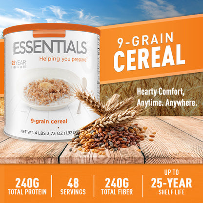 Emergency Essentials® 9-Grain Cereal Large #10 Can