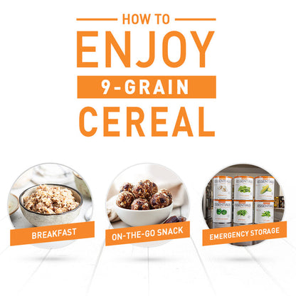 Emergency Essentials® 9-Grain Cereal Large #10 Can