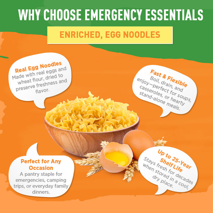 Emergency Essentials® Egg Noodle Pasta Large #10 Can