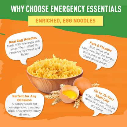Emergency Essentials® Egg Noodle Pasta Large #10 Can