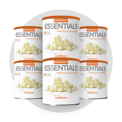 6 Pack of Freeze-Dried Cauliflower