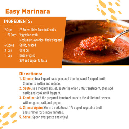 Marinara sauce recipe with ingredients and directions