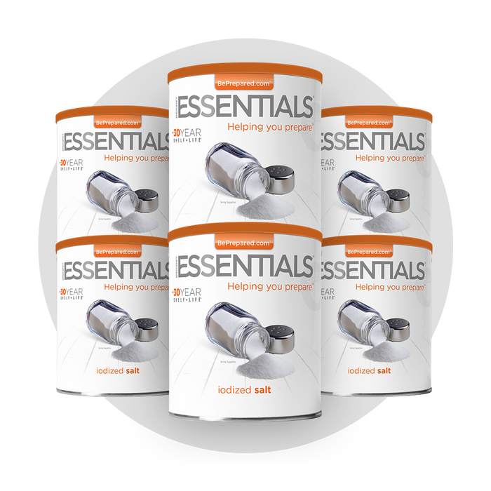 6 Pack of Iodized Salt