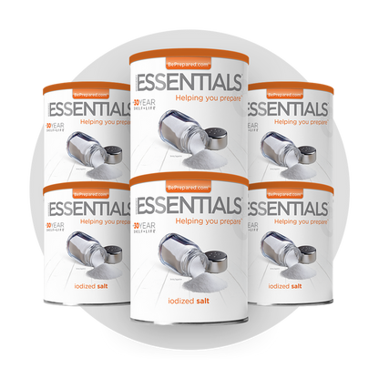 6 Pack of Iodized Salt