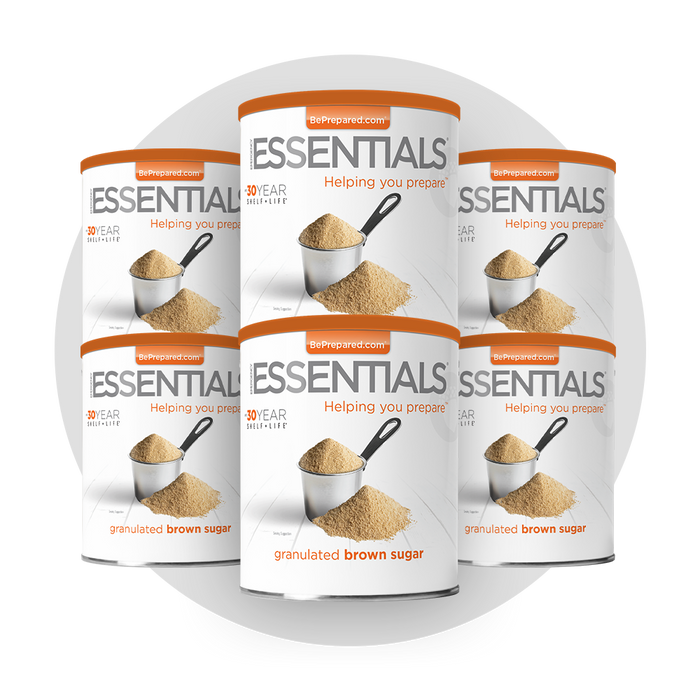 6 Pack of Granulated Brown Sugar