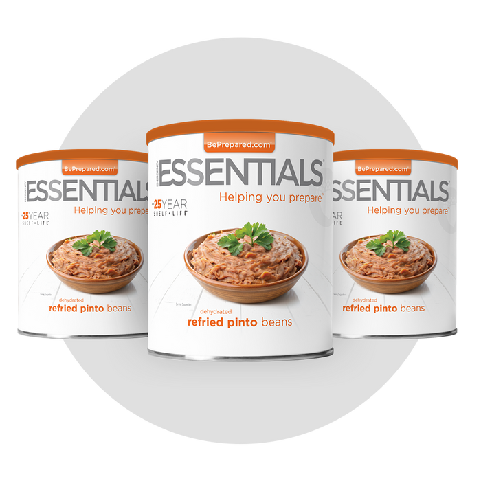 3 Pack of Dehydrated Refried Pinto Beans