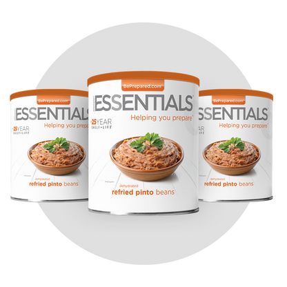 3 Pack of Dehydrated Refried Pinto Beans