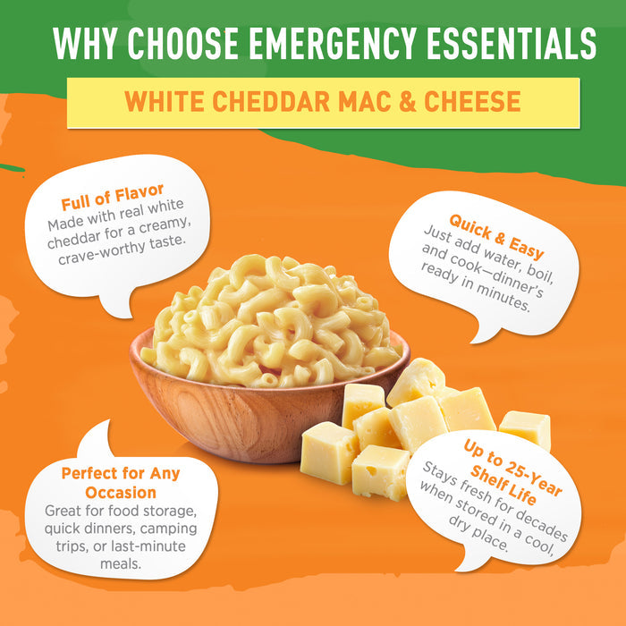 White Cheddar mac and cheese in a bowl