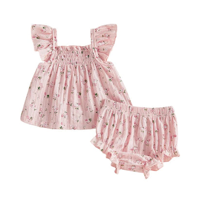 EMERSON Floral Ribbed Outfit