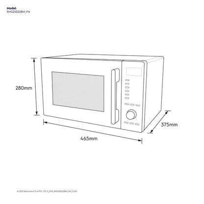 EMG25D22BM 25L COMBI MICROWAVE OVEN