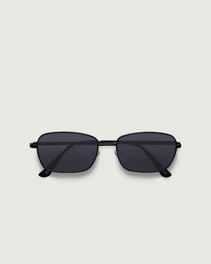 Charcoal::Emman Sunglasses rectangle black metal top