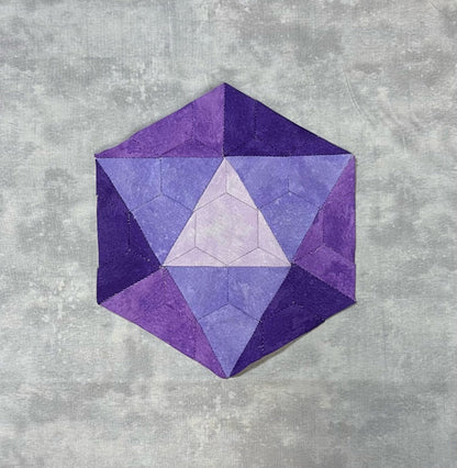 English Paper Piecing: D20 Paper Pattern
