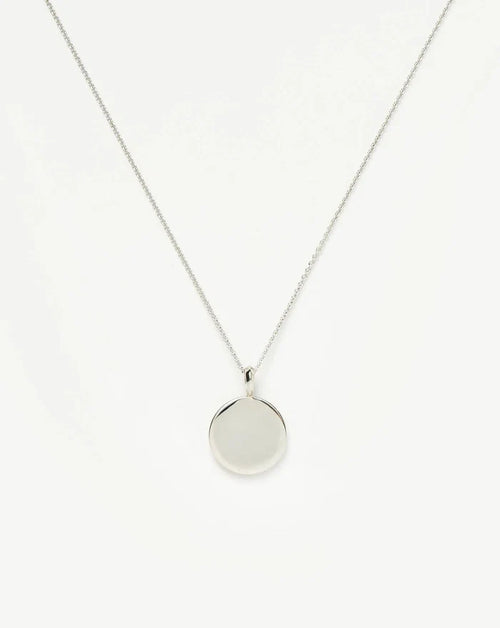 Engravable Round Necklace | Sterling Silver Necklaces Missoma