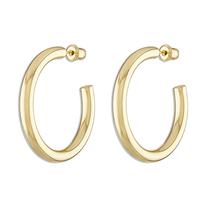 Everynight Hoop - lightweight 14k gold filled 35mm hoop earrings