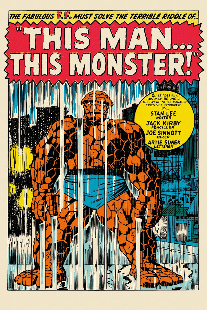 Fantastic Four #51: “This Man… This Monster!” Poster