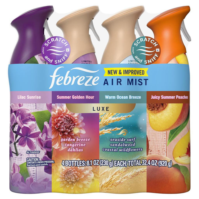 Febreze Air Effects Spray Air Freshener Spring Scents 4 Units 240 mL / 8.1 oz-514907 dayana sifontes