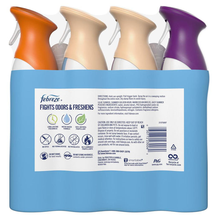 Febreze Air Effects Spray Air Freshener Spring Scents 4 Units 240 mL / 8.1 oz-514907 dayana sifontes