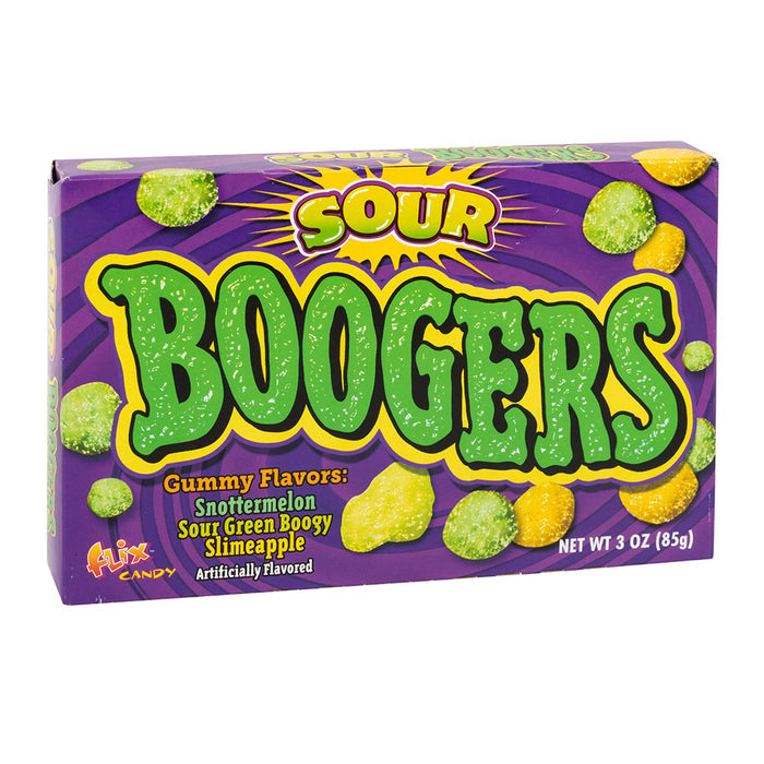 FLIX CANDY Sour Box of Boogers Candy Theater Box - 24 Count