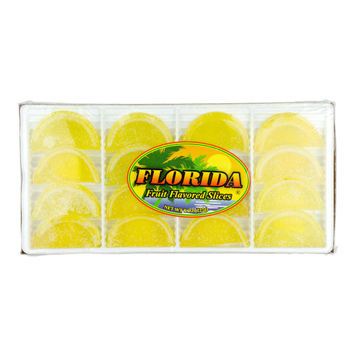 Florida Lemon Fruit Slice Gummy Candy - 12 Count