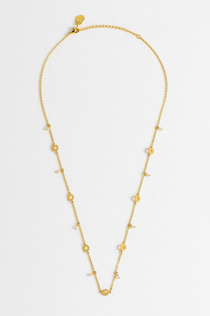 Flower Crystal Necklace