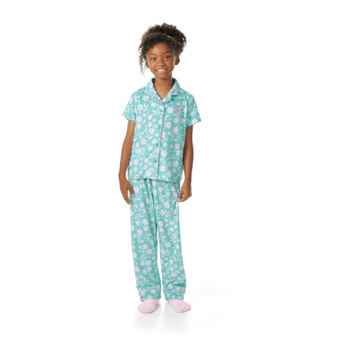 Flower Fun PJs for Girls & 18-inch Dolls