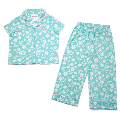 Flower Fun PJs for Girls & 18-inch Dolls