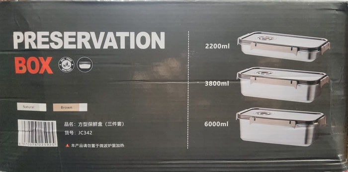 Food Preservation Box 3 Pcs Set