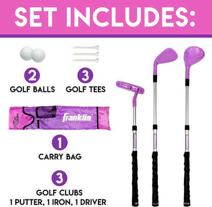 Franklin Sports Kids Golf Set Pink