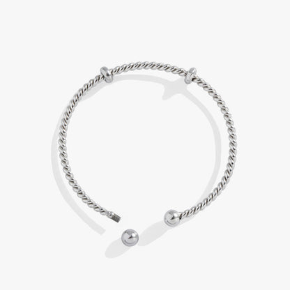 French Rope Charm Bracelet Cuff