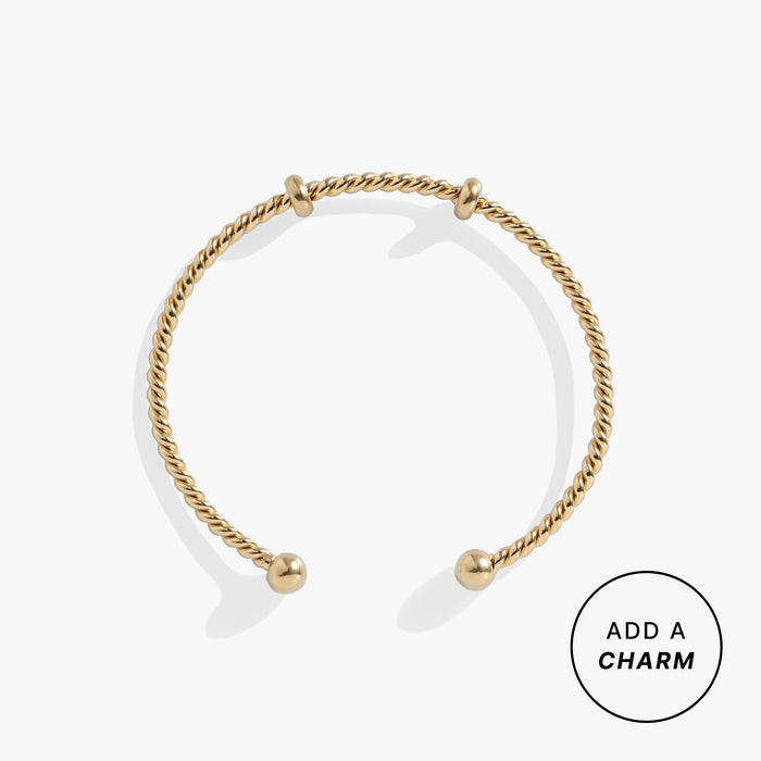 French Rope Charm Bracelet Cuff