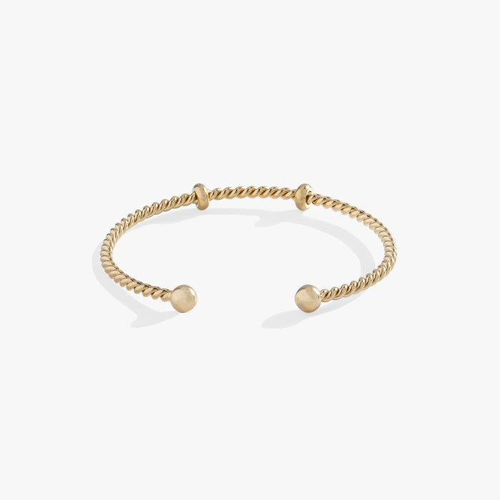 French Rope Charm Bracelet Cuff