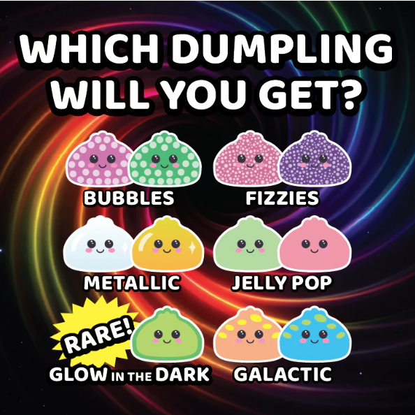 Fun Doh 4 Inch Mystery Squishy Dumpling - Sensory Fidget Toy