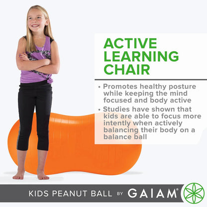 Gaiam Kids Active Seat Peanut Shaped Balance Sitting Ball
