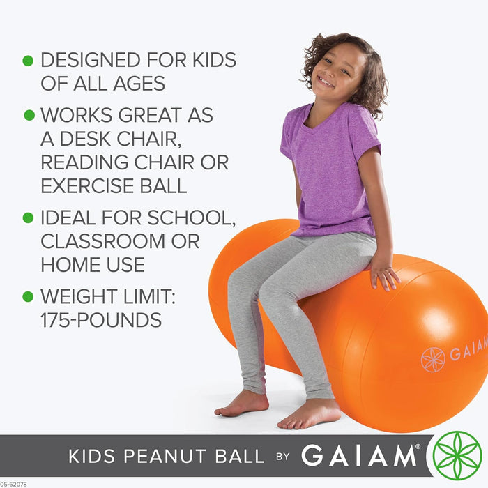 Gaiam Kids Active Seat Peanut Shaped Balance Sitting Ball