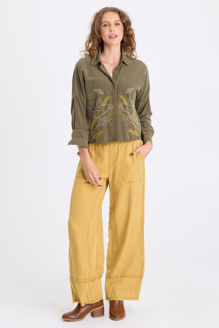 XCVI Gamal Soft Twill Wide-Leg Pant