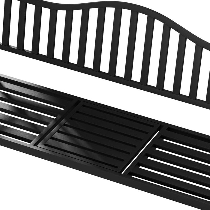 Gardeon Outdoor Garden Bench Steel Foldable Table Furniture Patio Loveseat -Home Living Store - -