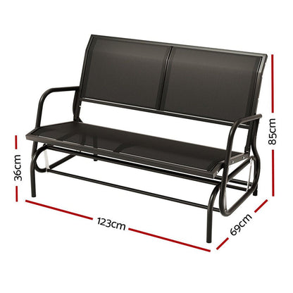 Gardeon Outdoor Garden Bench Swing Glider Rocking Patio Furniture Loveseat -Home Living Store - -