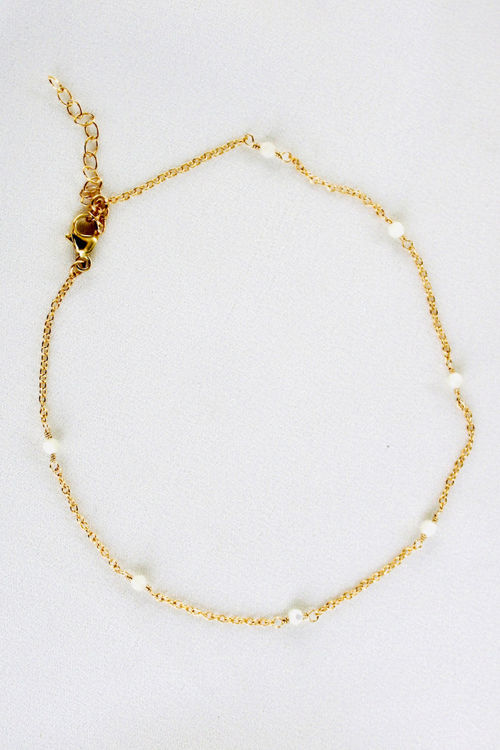 Gemstone anklet