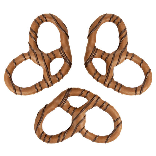 Giambri's Dark Stripes Covered Pretzel Milk Chocolate - 3lbs
