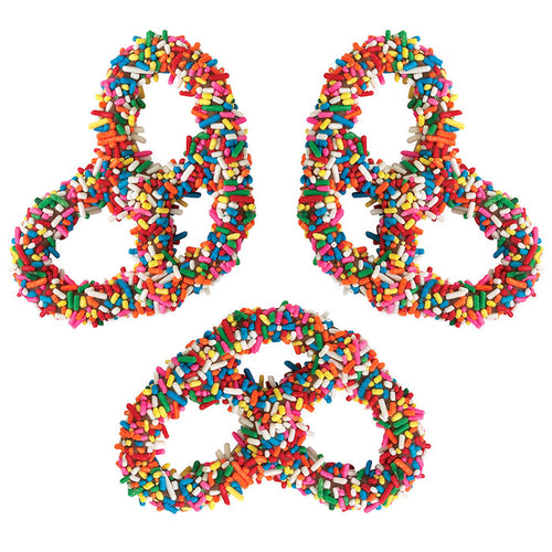 Giambri's Rainbow Sprinkles Covered Pretzel Milk Chocolate - 3lbs