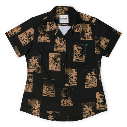 RSVLTS XS RSVLTS Women's Short Sleeve Shirt Golden Hour – Women's KUNUFLEX Short Sleeve Shirt Golden Hour – Women's KUNUFLEX Short Sleeve Shirt