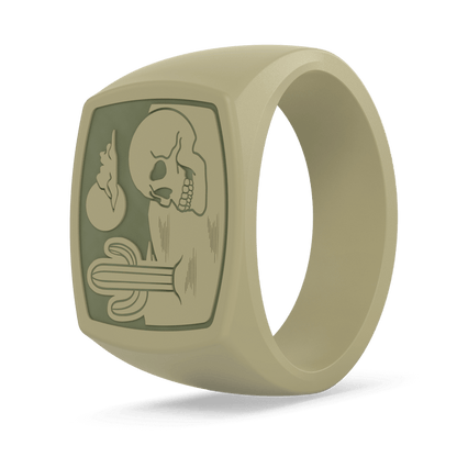 Grand Signet Silicone Ring - Bone & Bloom