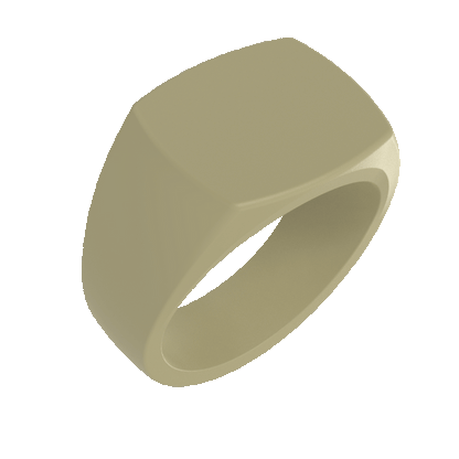 Grand Signet Silicone Ring - Desert