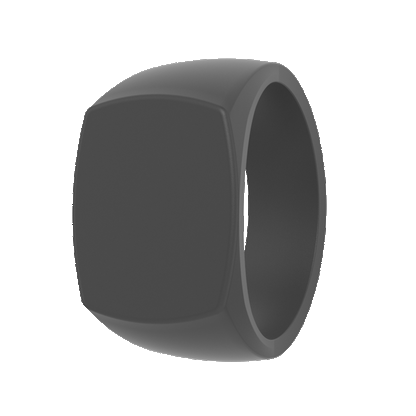 Grand Signet Silicone Ring - Slate