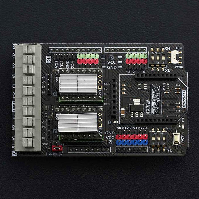 Gravity: Dual Bipolar Stepper Motor Shield for Arduino (DRV8825) by DFRobot - The Pi Hut