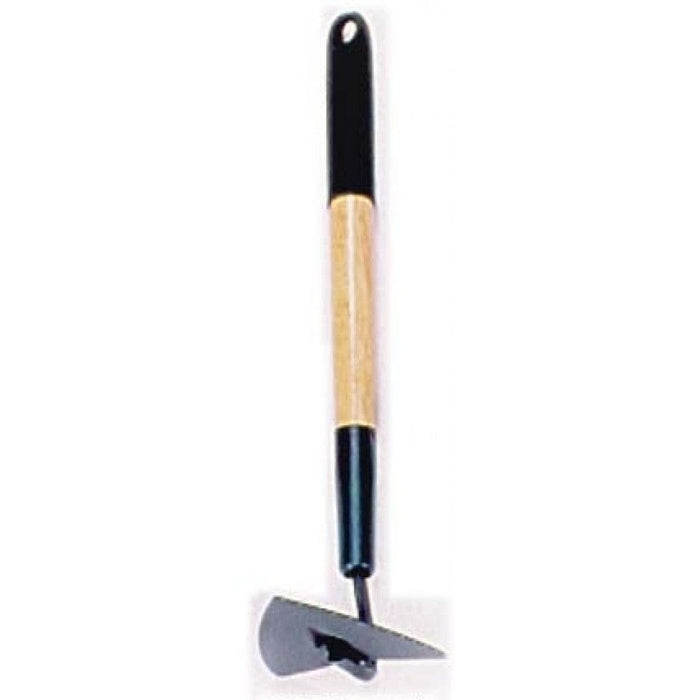 GREEN LAWN FLAT HOE WITH WOODEN HANDLE, ideally for daily gardening work such as weeding, loosen the soil, planting vegetables  - 64506 Pie's Variety Store