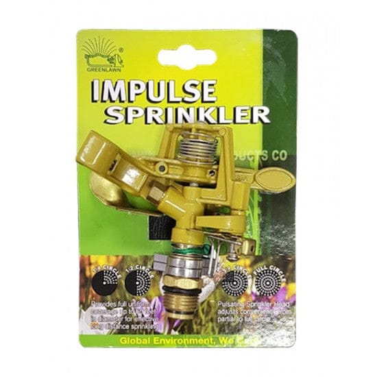 GREEN LAWN ZINC IMPULSE SPRINKLER HEAD - X3AZ Pie's Variety Store