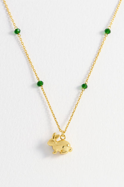 Green Rabbit Necklace