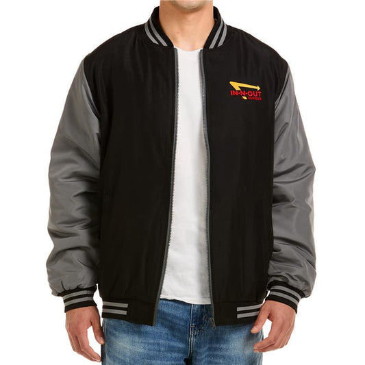 Grey and Black Varsity Jacket